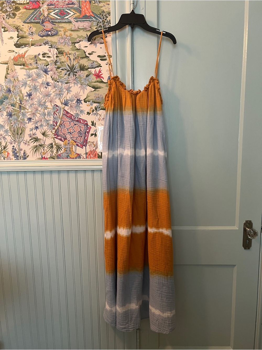 Zara Tie-Dye Cotton Maxi Dress
